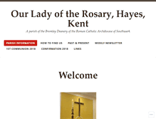 Tablet Screenshot of catholic-hayes.org